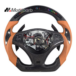 Volante de fibra de carbono personalizado con pantalla LED para BMW E82 E88 E90 E91 E92 M3 320d 330i 335i 135i 128i Coupé 2006-2013 - Product Image 1