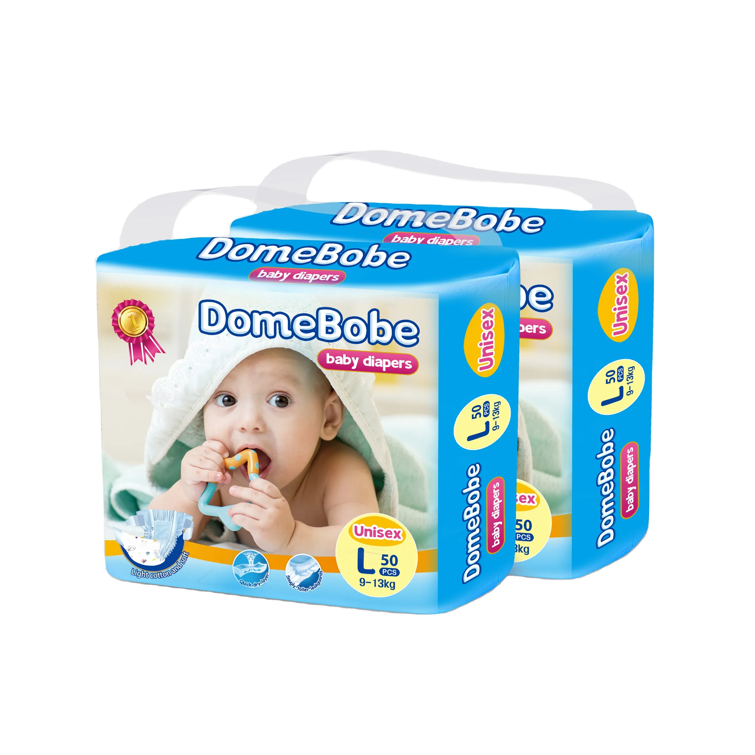 2024 Domebobe Baby Diaper XL Tamaño Pañales con cinta Productos para bebés China al por mayor