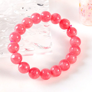 Pulseras de Rodocrosita de Alta Calidad con Rayas Rojas Argentinas en Venta - Product Image 4