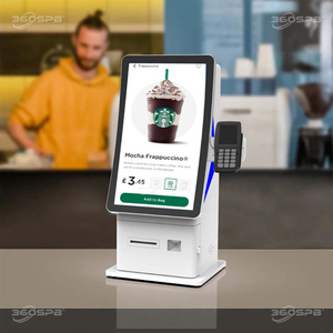 360spb sdp23a tự phục vụ Màn hình LCD cong kiosk với NFC máy in tất cả trong một bảng tương tác Countertop kiosk thiết bị đầu cuối - Product Image 6