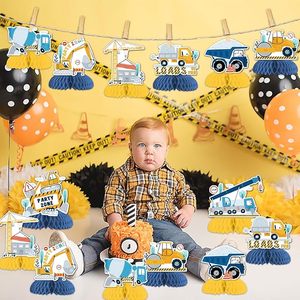 Centros <span class=keywords><strong>de</strong></span> Mesa Azules con Diseño <span class=keywords><strong>de</strong></span> Panal <span class=keywords><strong>de</strong></span> Abeja para Decoración <span class=keywords><strong>de</strong></span> Fiestas <span class=keywords><strong>de</strong></span> Construcción, Decoración <span class=keywords><strong>de</strong></span> Mesa para Fiestas <span class=keywords><strong>de</strong></span> Cumpleaños con Temática <span class=keywords><strong>de</strong></span> Construcción - Product Image 2