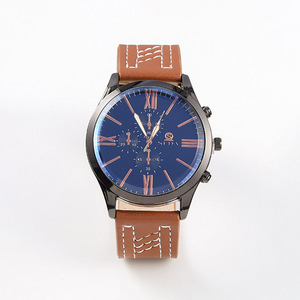 Reloj de pulsera de cuero para hombre, reloj de cuarzo sencillo y elegante para estudiantes, reloj de hombre moderno y deportivo al por mayor. - Product Image 4