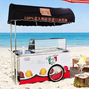 Chariot portable de crème glacée et de gelato tendance, de haute qualité, pour desserts glacés - Product Image 3