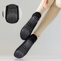 Chaussettes de compression tricotées sans couture avec logo personnalisé, antidérapantes, pour Pilates, Yoga, Trampoline, Barre, décontractées, avec volants et tube de maintien à la cheville pour l'automne