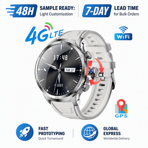 Montre intelligente H19 4G, écran AMOLED de <span class=keywords><strong>1</strong></span>.75 pouces, caméra rotative, prend en charge les appels vidéo HD, carte Sim de 3 Go + 32 Go, suivi du sommeil, e-mail - Product Image 3