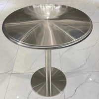 Table basse de salon KOZY K-8884 en acier inoxydable moderne de couleur naturelle