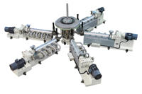 Ligne de production automatique de films soufflés coextrudés à 5 couches pour films barrière PE, PP, EVOH