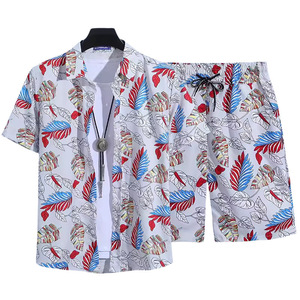 เทศกาลสงกรานต์ ชุดชายหาดฤดูร้อน เสื้อเชิ้ตลายดอกไม้ไซส์ใหญ่พิเศษสำหรับผู้ชาย น้ำหนักไม่เกิน 100 กก. ไซส์ 5XL แขนสั้น สไตล์เรโทร พิมพ์ลายทั่วตัว ทันสมัย - Product Image 4