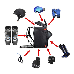 Wholesale Factory Ski Boot <strong>Snowboard</strong> Boots Bag Travel <strong>Snowboard</strong> Helmet Ski Gear Compartment Boots <strong>Backpack</strong> - Product Image 2