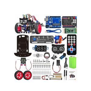 Kit de voiture robotique intelligente pour <span class=keywords><strong>Arduino</strong></span>, pour <span class=keywords><strong>apprendre</strong></span> <span class=keywords><strong>la</strong></span> <span class=keywords><strong>programmation</strong></span> et acquérir une expérience pratique de l'assemblage robotique, pour adultes et enfants - Product Image 1
