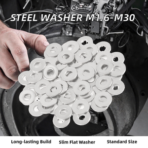 Rondella piatta 304 in acciaio inossidabile Standard Din M1.6 a M30 - Product Image 2