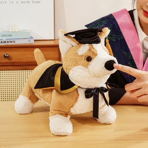 Peluche de Corgi de Graduación en Oferta, Peluche de Perro Imaginativo con Gorro y Envoltura, Súper Suave para Graduados de 2026 - Product Image 3