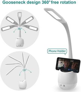 Lâmpada de mesa recarregável com suporte de caneta, luz de mudança de cor, lâmpada de mesa de cabeceira para quarto, quarto - Product Image 4