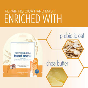 1 paire de gants de <span class=keywords><strong>spa</strong></span> à usage unique patchs exfoliants gants de masque réparateur CICA pour les mains hydratant la peau très sèche - Product Image 3