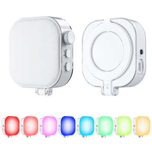 TELESIN 2025 Lampe d'appoint magnétique portable et pliable pour téléphone portable, 2000 mAh, multi-modes, réglable, éclairage <span class=keywords><strong>photographique</strong></span> 2500-9000K - Product Image 5