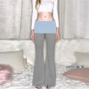 King Mcgreen Star Patchwork basique pantalon Vintage Y2k décontracté taille basse évasé pantalon Streetwear Leggings mode femmes pantalon - Product Image 2