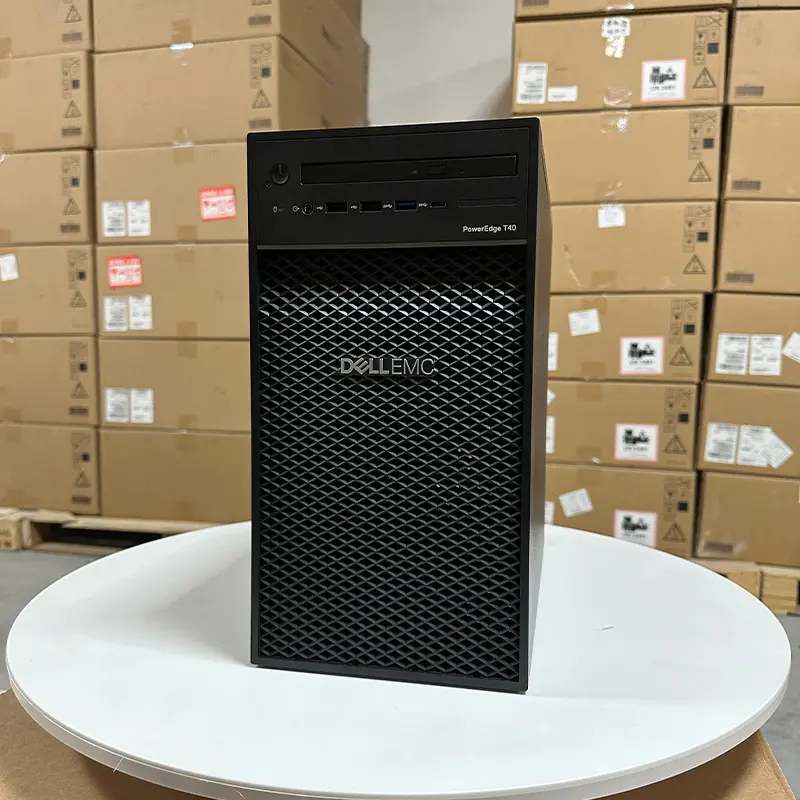 Dell用のオリジナルの新しいDellT40 Intel Xeon E-2224G Dell PowerEdgeT40タワーサーバー