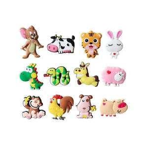 Cadeaux promotionnels, aimants de réfrigérateur amusants à l'effigie d'animaux de dessin animé, décoration pour la maison et la cuisine, aimant de réfrigérateur en PVC personnalisé - Product Image 1