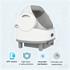 YG-ICB023MAX Akıllı Kedi Tuvaleti Ultra Sessiz Kendi Kendini Temizleyen Otomatik Tuvalet, Uygulama İzleme ve Kediler için Geniş Alan - Product Image 4