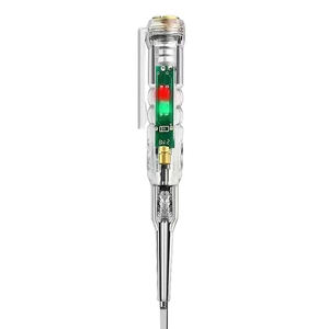 Venda direta da fábrica Eletroprobe Prata Industrial Duas cores Light Sensing Chave De Fenda Eletricista teste Pen - Product Image 1