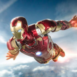 YD TOYS Figura de Acción de Marvel, Personaje de Dibujos Animados Chinos, Mk43, Ojos y <span class=keywords><strong>Pecho</strong></span> Brillantes, 7 Pulgadas, Escala 1:10, Material PVC, Figura de Película Autorizada y Original - Product Image 3