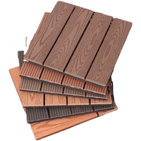 Dalles de terrasse modernes en WPC pour extérieur, étanches, écologiques, 30x30 60x60, carrées, antidérapantes, à clipser facilement, techniques brossées