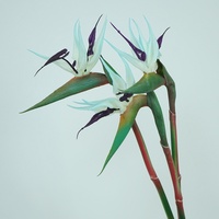 Fleur artificielle réaliste « Paradis des oiseaux » pour mariage, décoration intérieure, arrangement floral