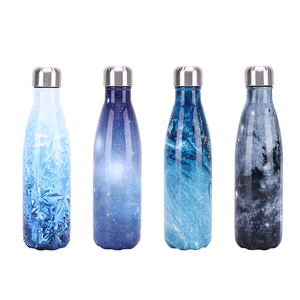 Botella de cola con diseño de galaxia roja, termo de doble pared de acero inoxidable, aislado al vacío, 500ml - Product Image 6