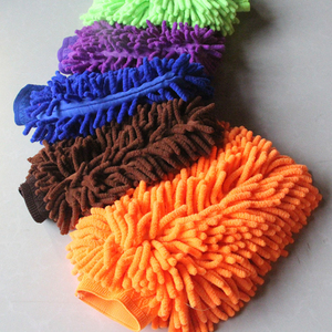 Microfiber Super Mitt Cleaning <strong>Gloves</strong> <strong>Nitrile</strong> Nylon Polyester for Household and Car Wash Chenille Fabric Mitt - Product Image 2