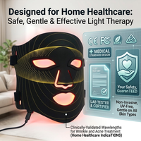 Großhandel Phototherapie-Hautpflegesystem 732 LED Gesichts- und Halsmaske Faltenreduktion Schönheitsgerät