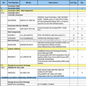 Dorado 2600 02355MCM 260V6-S-S-128G-AC 2U Controladores Duales SAS AC/240V HVDC 128GB Caché 8*1Gb/10Gb ETH Nuevo - Product Image 1