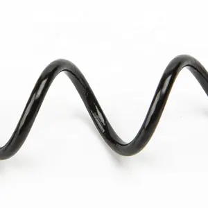 Cuerda de alambre recubierta de resorte elástico personalizada, Correa en espiral, herramienta retráctil de seguridad, cordones con dos anzuelos de pesca para buceo