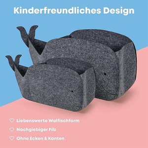 New Design Low Price Eco-Friendly Recyclable Foldable Rectangle Polyester Felt Storage Boxes for Home & Office Use - Product Image 3