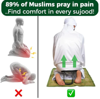Chaise de prière, cadeaux musulmans pour les parents, tabouret de prière islamique, bancs de prière zen pour mosquée, coussin Sujoud pour soulager les douleurs dorsales au sol