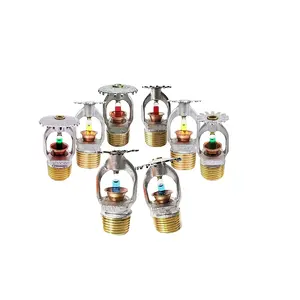 Manufacturer K5.6 Pendent/Upright Spray Residential Sprinkler Head Glass Bulb Automatic Fire Fighting Sprinkler