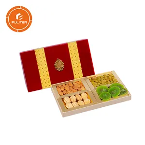 Custom <strong>Fancy</strong> Design Bakalava Sweet <strong>Chocolate</strong> Dates Dried Fruit Compartment Cardboard Gift Box - Product Image 1