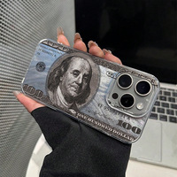 Coque de téléphone transparente à motif dollar américain créatif, nouvelle collection, en promotion, pour iPhone 18, 17 Air, 16, 15, 14, 13