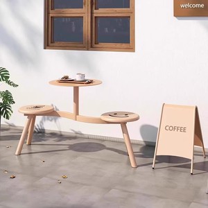Set Moderno di <span class=keywords><strong>Panche</strong></span> <span class=keywords><strong>e</strong></span> Tavolo da Esterno in Metallo con Struttura in Ferro per Cortili <span class=keywords><strong>e</strong></span> Ingressi di Ristoranti - Product Image 2
