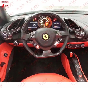 Z-ART Garniture intérieure en fibre de carbone pour Ferrari 488 GTB Spyder 2015-2019, couvre-tableau de bord en fibre de carbone, pièces de style intérieur - Product Image 6