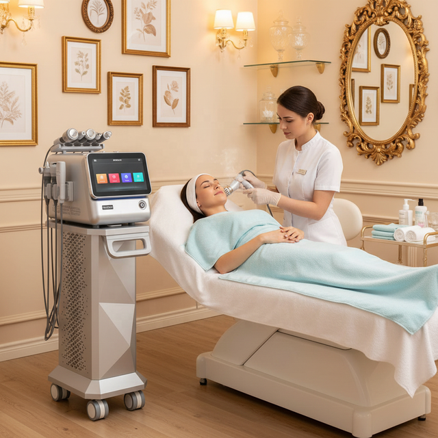 NewFace CE RoHS Compliant Aesthetic Gesichtsreinigung Soin Du Visage Microcurrent Bio-lifting Hydro Dermabrasion Facial Machine