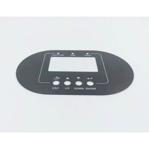 Panel de Control de Membrana PET Ovalado Personalizado, Cubierta de Teclado para Equipos Industriales con Ventana de Visualización y Protector de Pantalla - Product Image 1