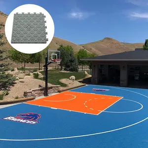 CE Standard interlocking sports court floor tile outdoor sports flooring used basketball courts