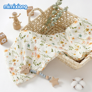 Mimixiong nouveau <span class=keywords><strong>produit</strong></span> 70% fibre de bambou 30% coton mousseline nouveau-né bébé swaddle couverture infantile swaddle wrap bébé couverture de sécurité - Product Image 3