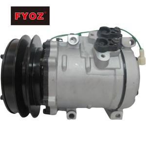 Compresor de Aire Acondicionado 4472204052 2473000510 para <span class=keywords><strong>Denso</strong></span> <span class=keywords><strong>10S15C</strong></span> 10S17A R134A para Komatsu WA380-5 WA430-5 WA430-5-SN - Product Image 1