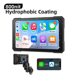 Grandnavi, Cámara de Doble Espejo, Pantalla Táctil Android Auto, Resistente al Agua, 5 Pulgadas, Reproductor Multimedia para Motocicleta, Monitor, Dashcam, Radio para Motocicletas - Product Image 2