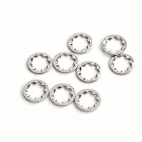 Rondelles fendues en acier au carbone dentelé, à dents internes simples, zinguées M2.2-M31
