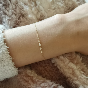 CANNER Bijoux en gros, bracelet en argent S925 avec zircon de 2/3/4 mm, bijoux simples et délicats, bracelet plaqué or réglable pour femmes - Product Image 5