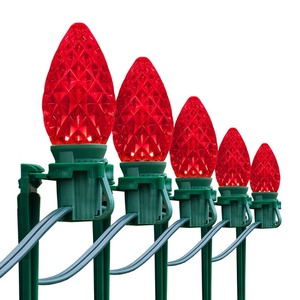For UL Listed C9 Christmas <strong>LED</strong> <strong>Lights</strong> 12\" Spacing Green <strong>Wire</strong> IP65 Outdoor Application Spool - Product Image 4