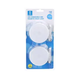 Luz nocturna LED magnética, sensor de movimiento, luz cálida, fácil instalación, ideal para dormitorios, pasillos y áreas - Product Image 3