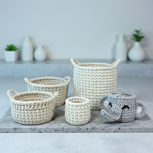 Cesta de Almacenamiento Multifuncional Personalizada con Diseño de <span class=keywords><strong>Conejo</strong></span> y Abeja para Habitaciones Infantiles, Ganchos de <span class=keywords><strong>Crochet</strong></span>, Floreros, Contenedores de Almacenamiento - Product Image 2